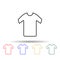 shirt multi color style icon. Simple thin line, outline vector of web icons for ui and ux, website or mobile application