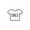 shirt, sale line icon. Elements of black friday and sales icon. Premium quality graphic design icon. Can be used for web, logo,