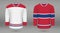 Shirt template forice hockey jersey