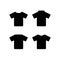 Shirt vector icons set. Shirt and tshirt symbols in different styles isolated. Vector illustration EPS 10