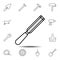 shisel, sharp icon. Simple thin line, outline vector element of Construction tools icons set for UI and UX, website or mobile