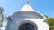 Shiv Temple. Cupola And Flag.