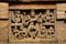 Shiva and Ganesha figures carved on one of the Jageshwar temple. Almora district, Uttarakhand