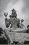 Shiva Parvathi statues on Kailasagiri hill , India