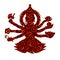 Shiva pattern silhouette traditional religion spirituality