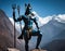 Shiva\\\'s Retreat: A Spiritual Haven Amidst the Himalayan Peaks, generative ai