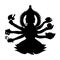 Shiva silhouette traditional religion spirituality