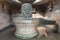 Shivalingam statue at Badavilinga Temple, Hampi, Karnataka, India