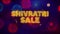 Shivratri Sale Text on Colorful Ftirework Explosion Particles.