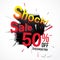 Shock Sale poster design