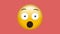 Shocked emoji with mouth open