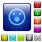 Shocked emoticon color square buttons