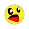 Shocked expression emoticon. Shock emoji