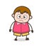 Shocked Facial Expression - Cute Cartoon Fat Kid Illustration