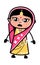 Shocked Indian Woman Cartoon