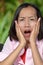 Shocked Youthful Filipina Woman
