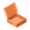Shoe carton box icon, isometric style