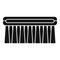 Shoe cleaning brush icon, simple style