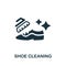 Shoe Cleaning icon. Simple illustration from laundry collection. Creative Shoe Cleaning icon for web design, templates,