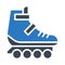 Shoe glyph color vector icon