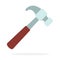 A shoe hammer vector flat isolated