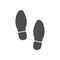 Shoe print icon. Vector illustration flat vector