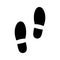 Shoe print icon. Vector illustration foot symbol