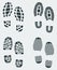 Shoe Prints Vector 2