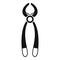 Shoe repair pliers icon, simple style