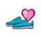 shoe runner tennis with heart