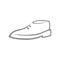 Shoe symbol, icon on white