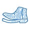 Shoe Torn Sole doodle icon hand drawn illustration