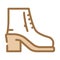 shoe woman color icon vector illustration
