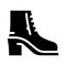 shoe woman glyph icon vector illustration