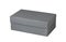 Shoebox. Gray color shoebox on white background.