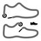 Shoelace shoe symbols