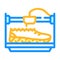 shoes 3d printing color icon vector illustration