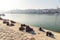 Shoes on the Danube Bank, famous sculpture in Budapest