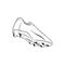 Shoes football vector illustration black white