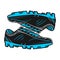 Shoes football vector left right