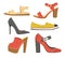 Shoes and sandals women spring or summer footwear collection