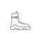 Shoes, technology icon. Element of future world icon. Thin line icon for website design and development, app development. Premium