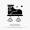 Shoes, Wifi, Service, Technology solid Glyph Icon vector