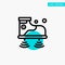 Shoes, Wifi, Service, Technology turquoise highlight circle point Vector icon