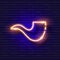Shofar neon sign. Vector illustration for design. Jewish culture concept.