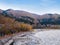 Shogawa river at Japanese Shirakawa-go village in autumn