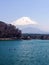 Shoji Lake, Mount Fuji, fishing boats, Japan