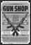 Shooting hunting weapon, guns shop, self defense