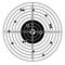 Shooting range target shot of bullet holes. vector illustration.