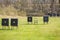 Shooting range with targets for archery